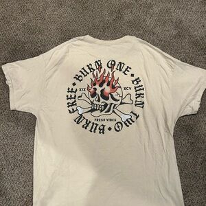 Tilly's Cream Skull Graphic Tee